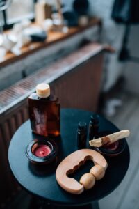 Brown Bottle on the Table